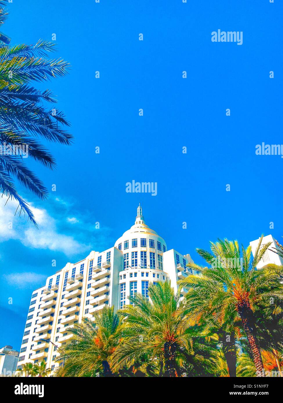 South Beach hotel - Smartphone Captured Stock Image