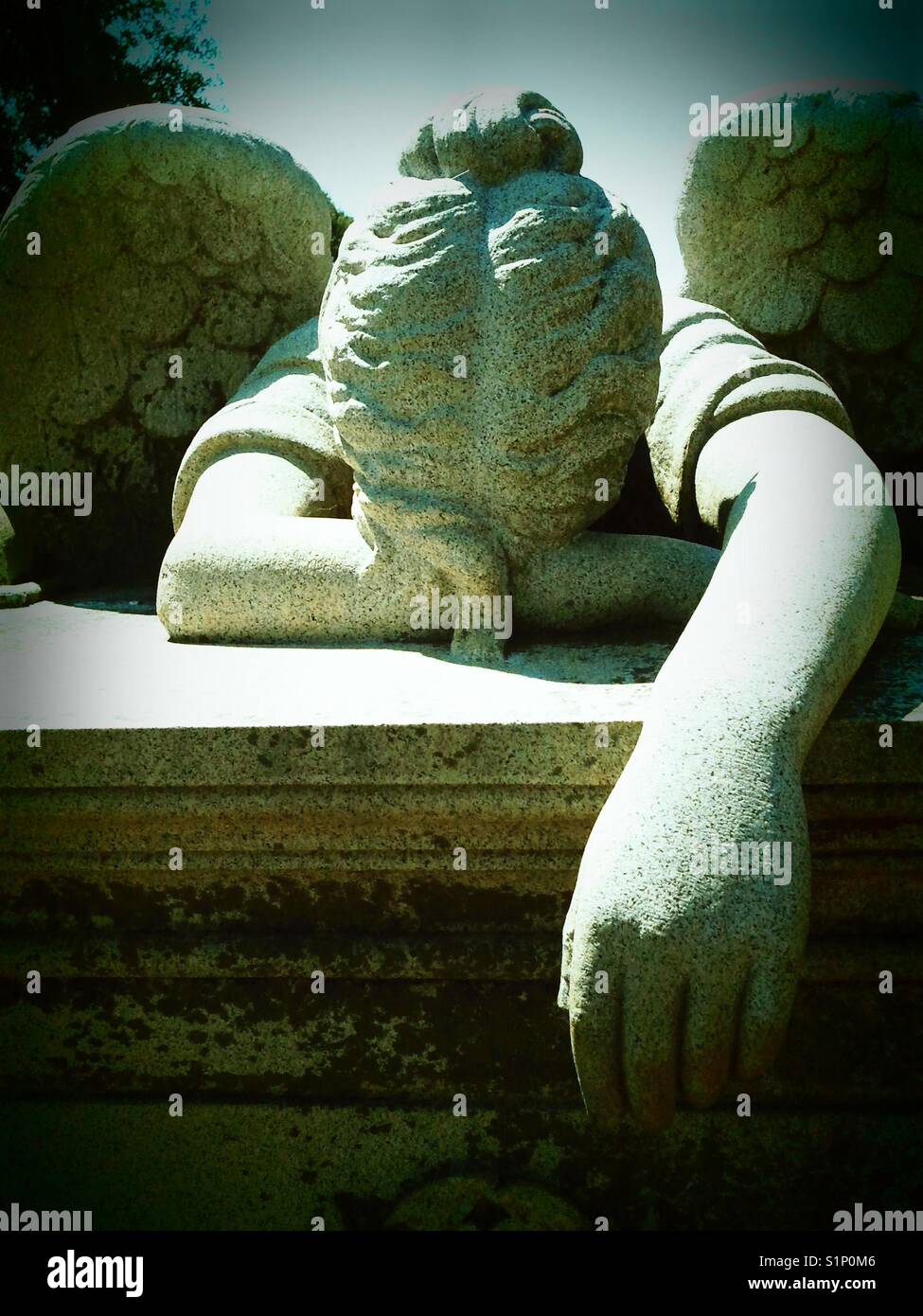 Weeping angel - Smartphone Captured Stock Image