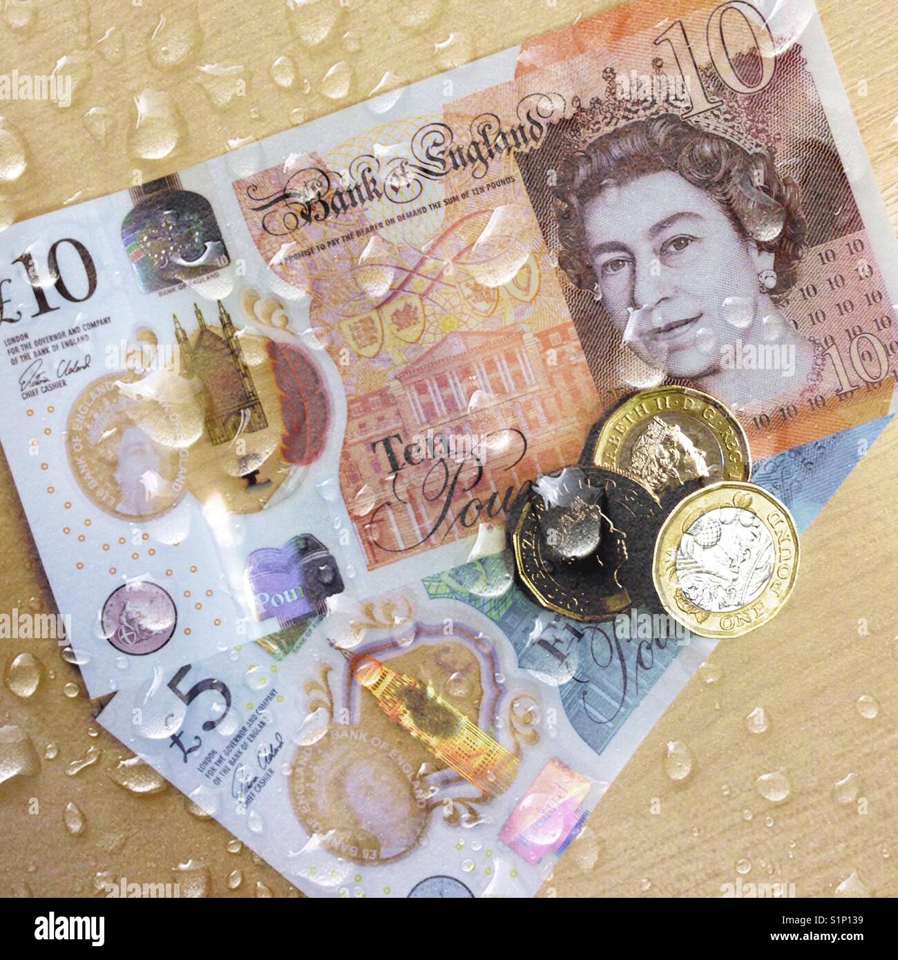 New £10 pounds note Stock Photo