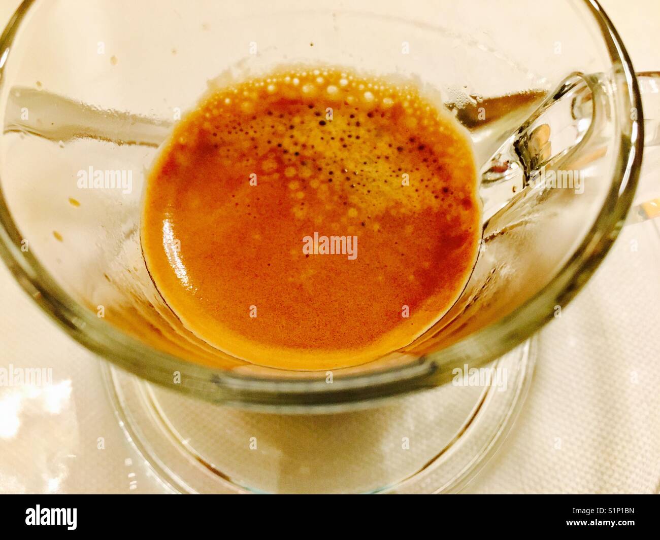 Espresso with thick crema Stock Photo Alamy