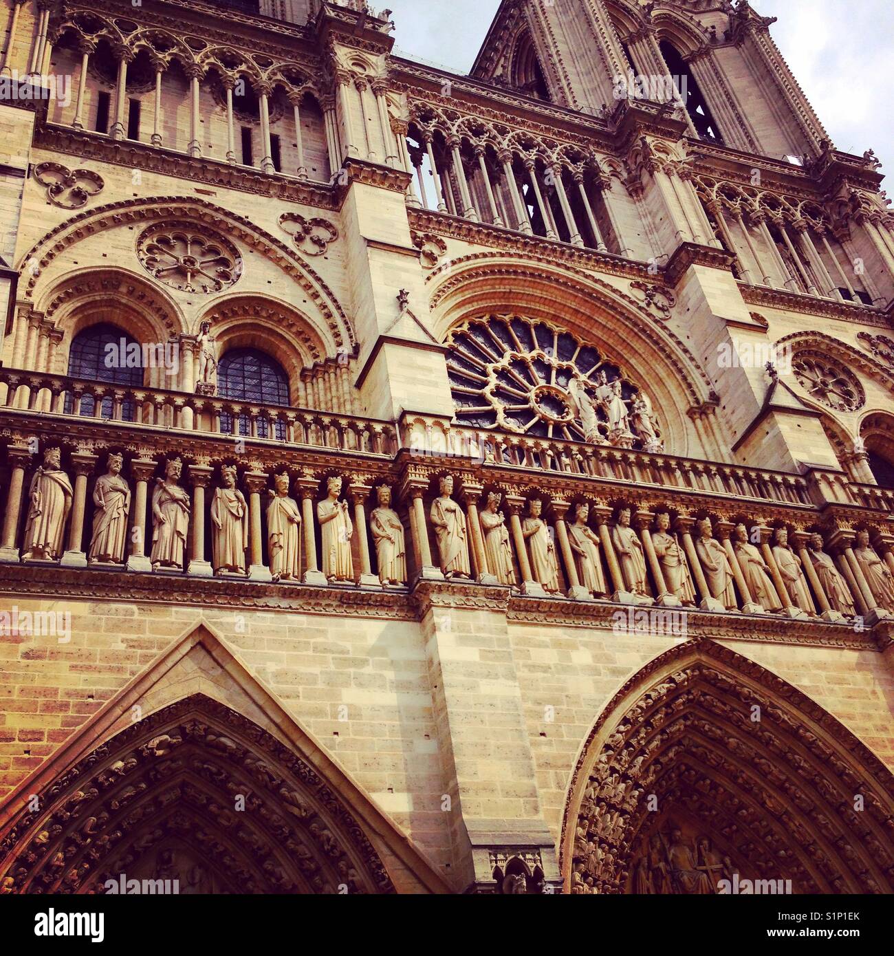 Notre Dame, Paris - Smartphone Captured Stock Image