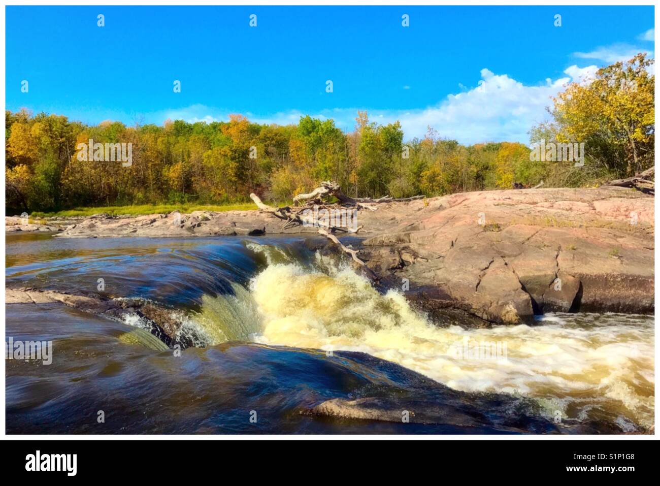 Seven Sisters Falls, Manitoba Stock Photo Alamy