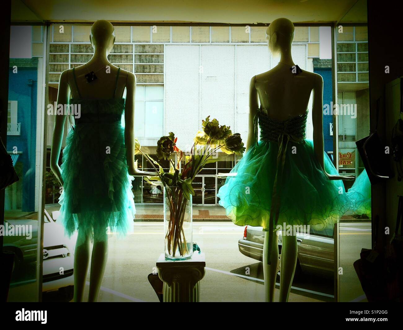 Clothing window display - Smartphone Captured Stock Image
