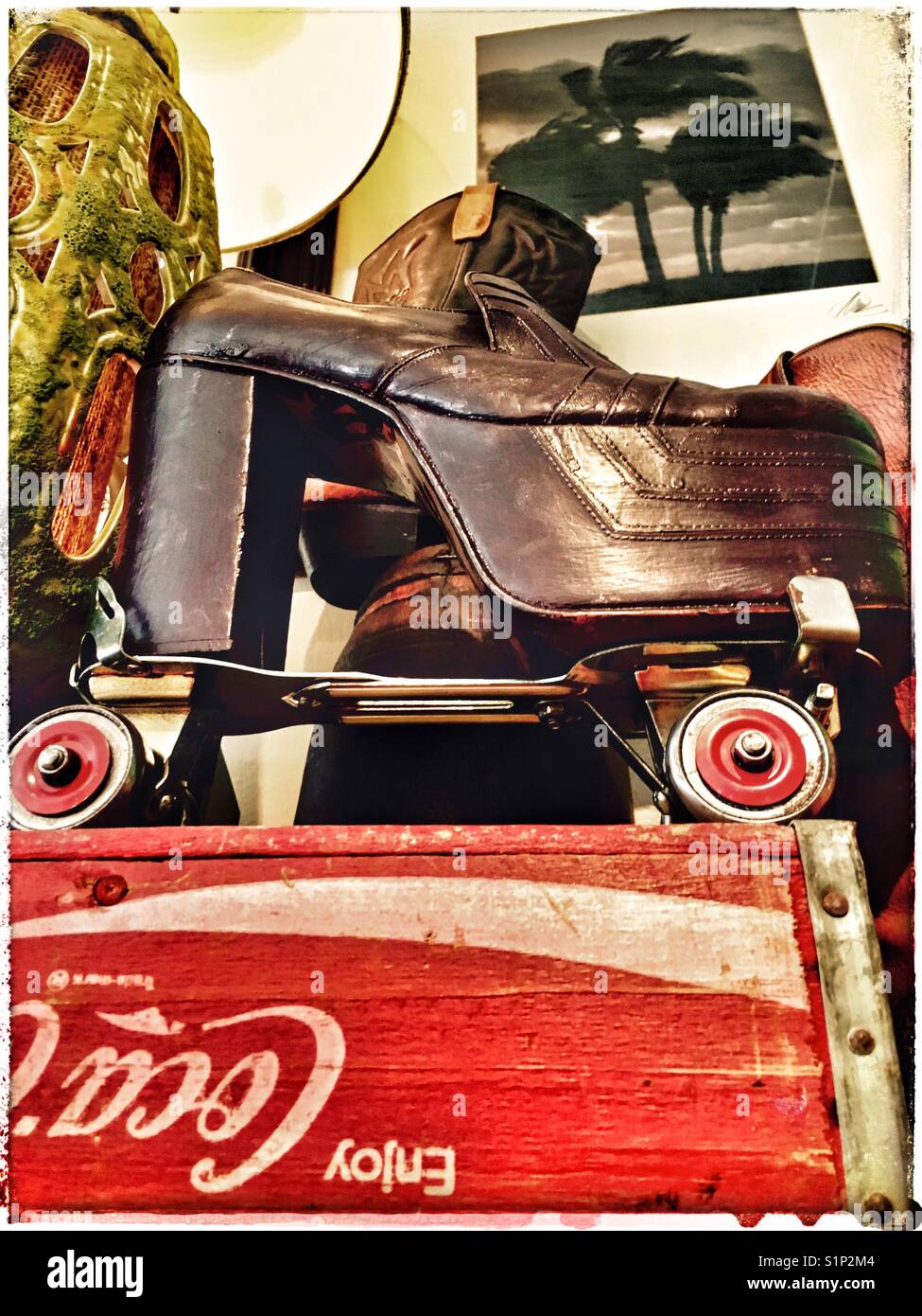 Platform skates - Smartphone Captured Stock Image