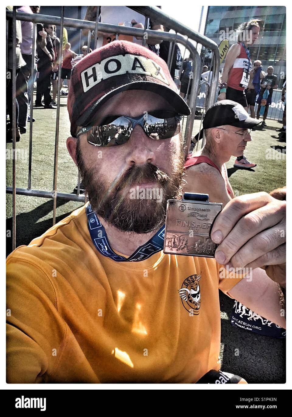 Finisher of the First Great East Run. 24/09/17 Stock Photo Alamy