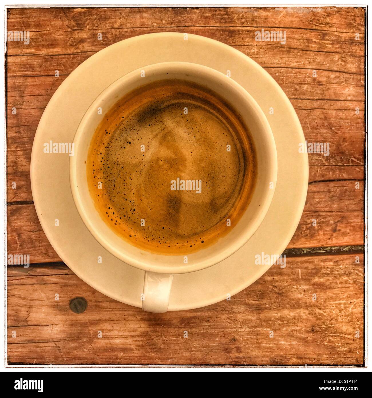 Black coffee. - Smartphone Captured Stock Image