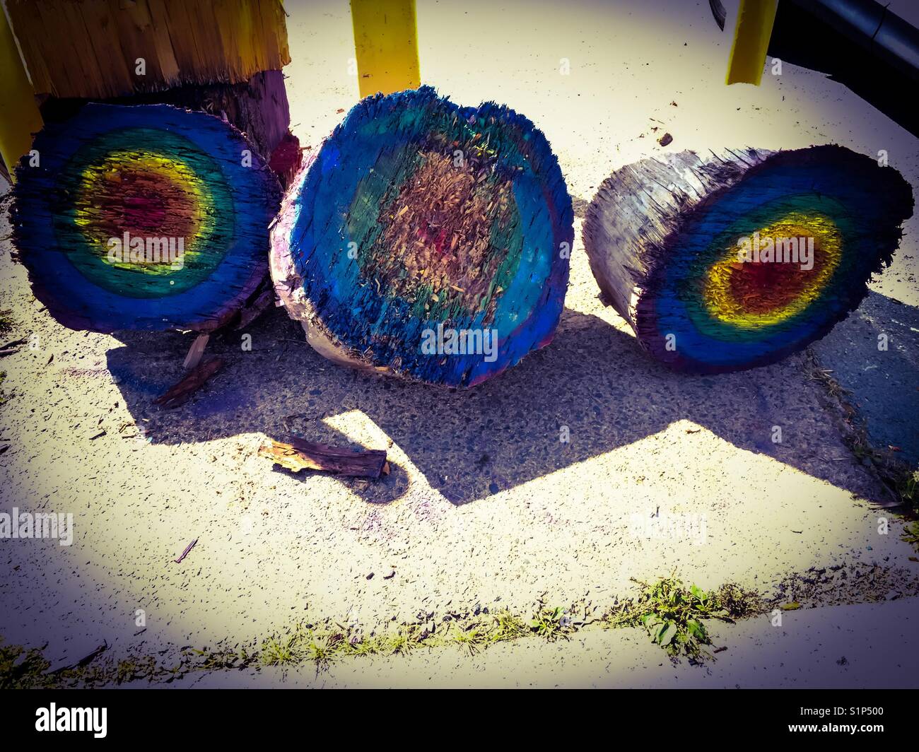 Logs in - Smartphone Captured Stock Image