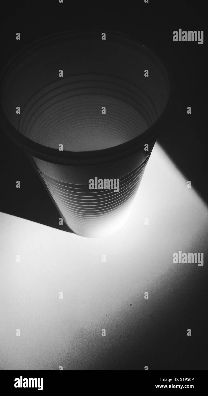 Abstract shot of a plastic cup - Smartphone Captured Stock Image