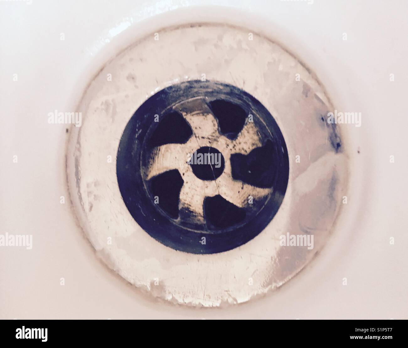 Bathroom plug hole Stock Photo Alamy