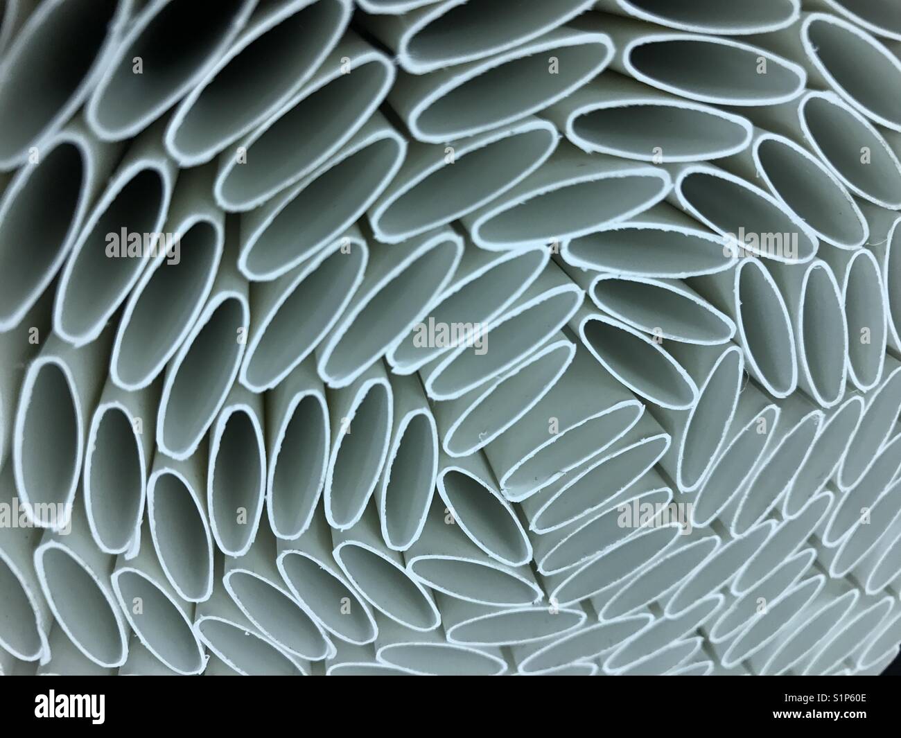 Abstract detail of plastic tubes looking like cells Stock Photo