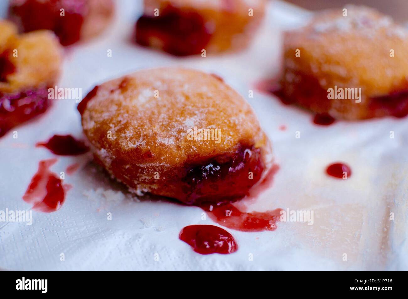 Jammy doughnut - Smartphone Captured Stock Image
