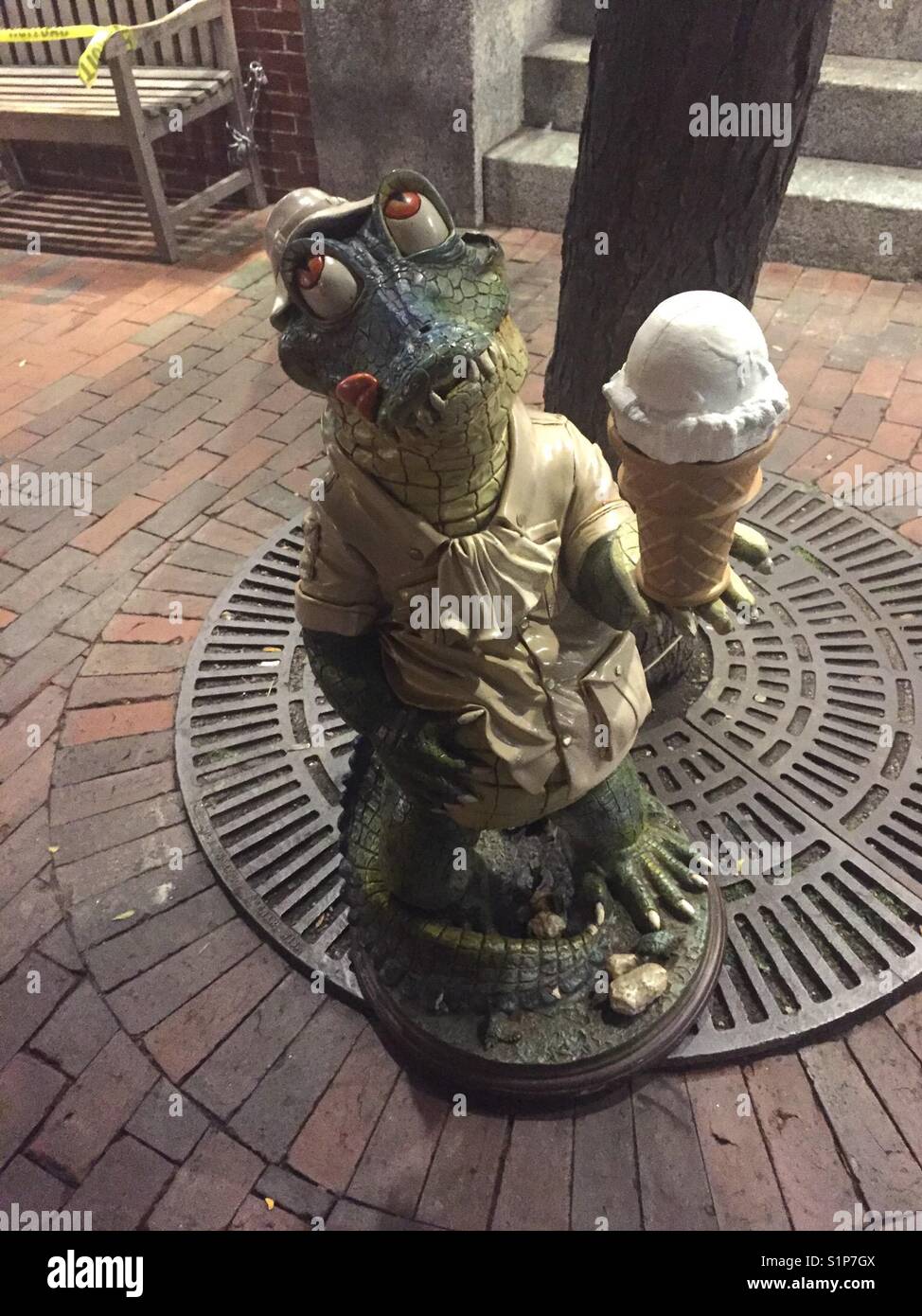 Alligator Ice Cream, Portland, Maine Stock Photo - Alamy