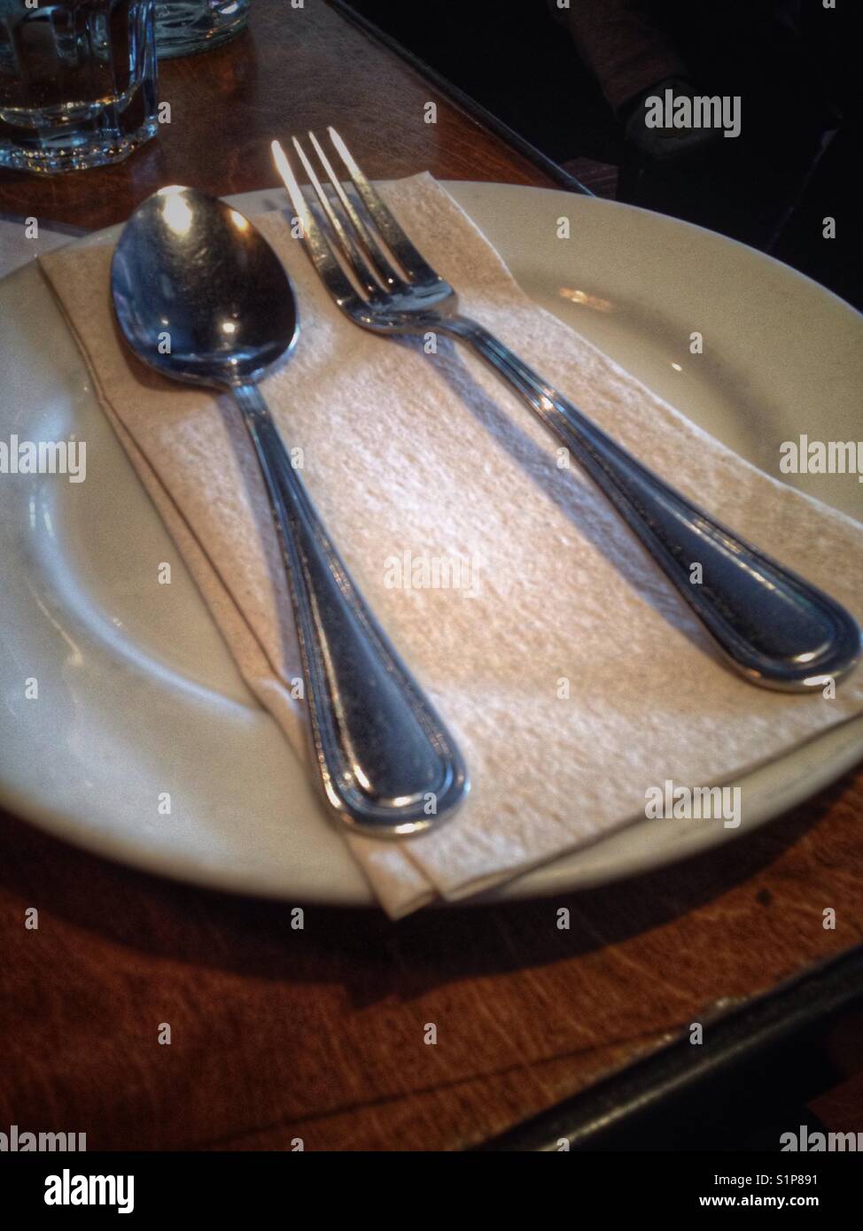 Place setting - Smartphone Captured Stock Image