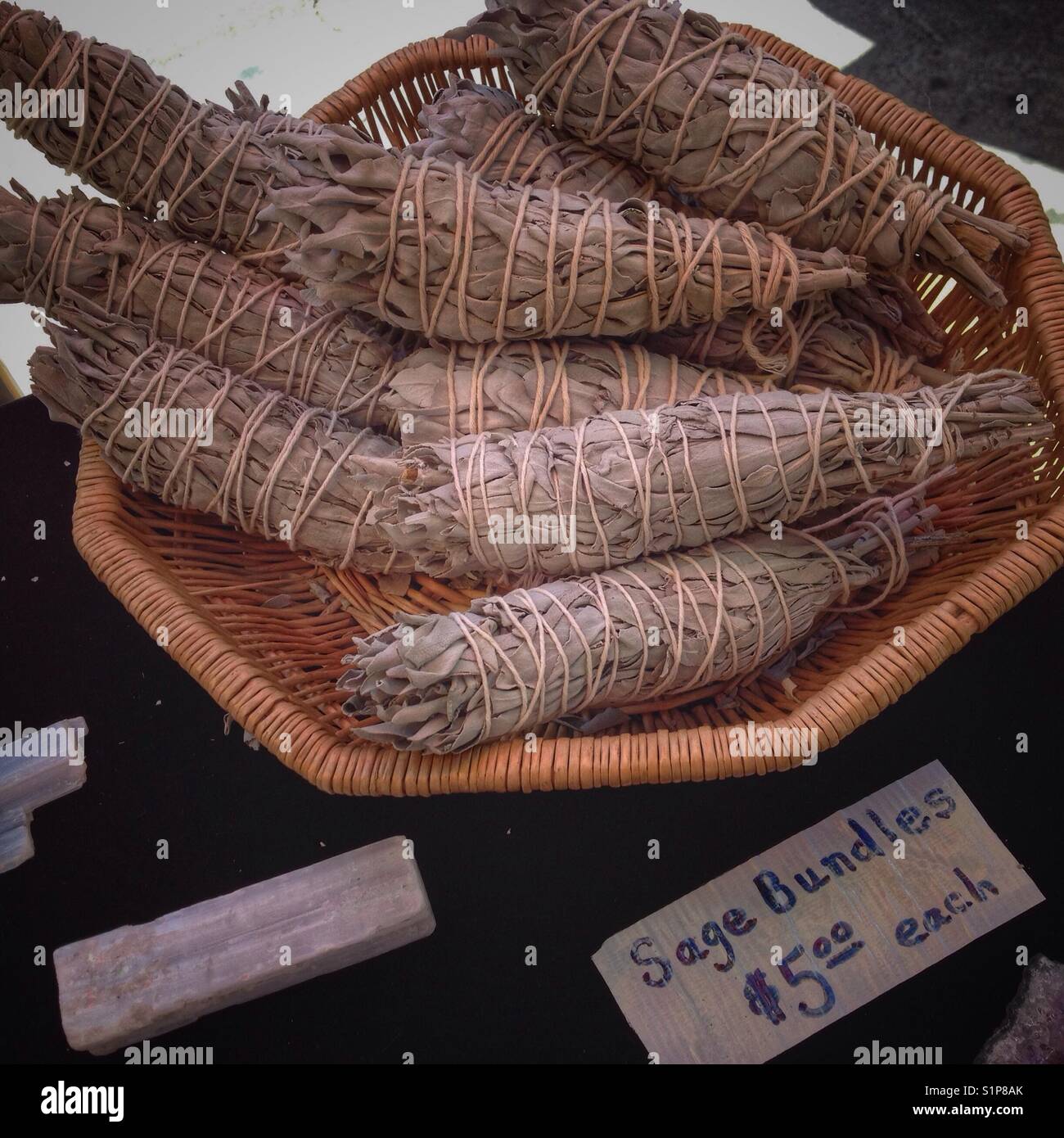 Sage bundles - Smartphone Captured Stock Image
