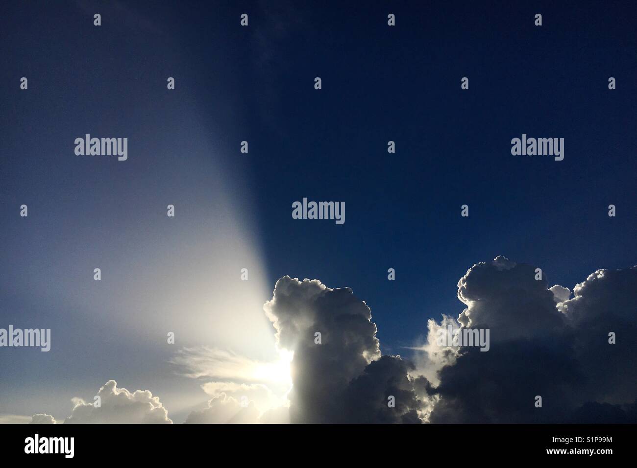 God Light sunset - Smartphone Captured Stock Image