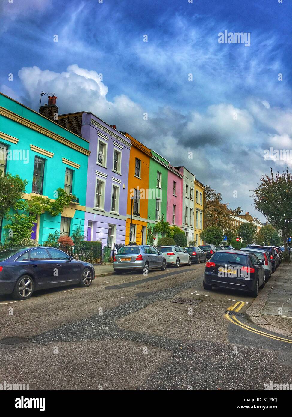 Residential houses, Camden, London, England - Smartphone Captured Stock Image