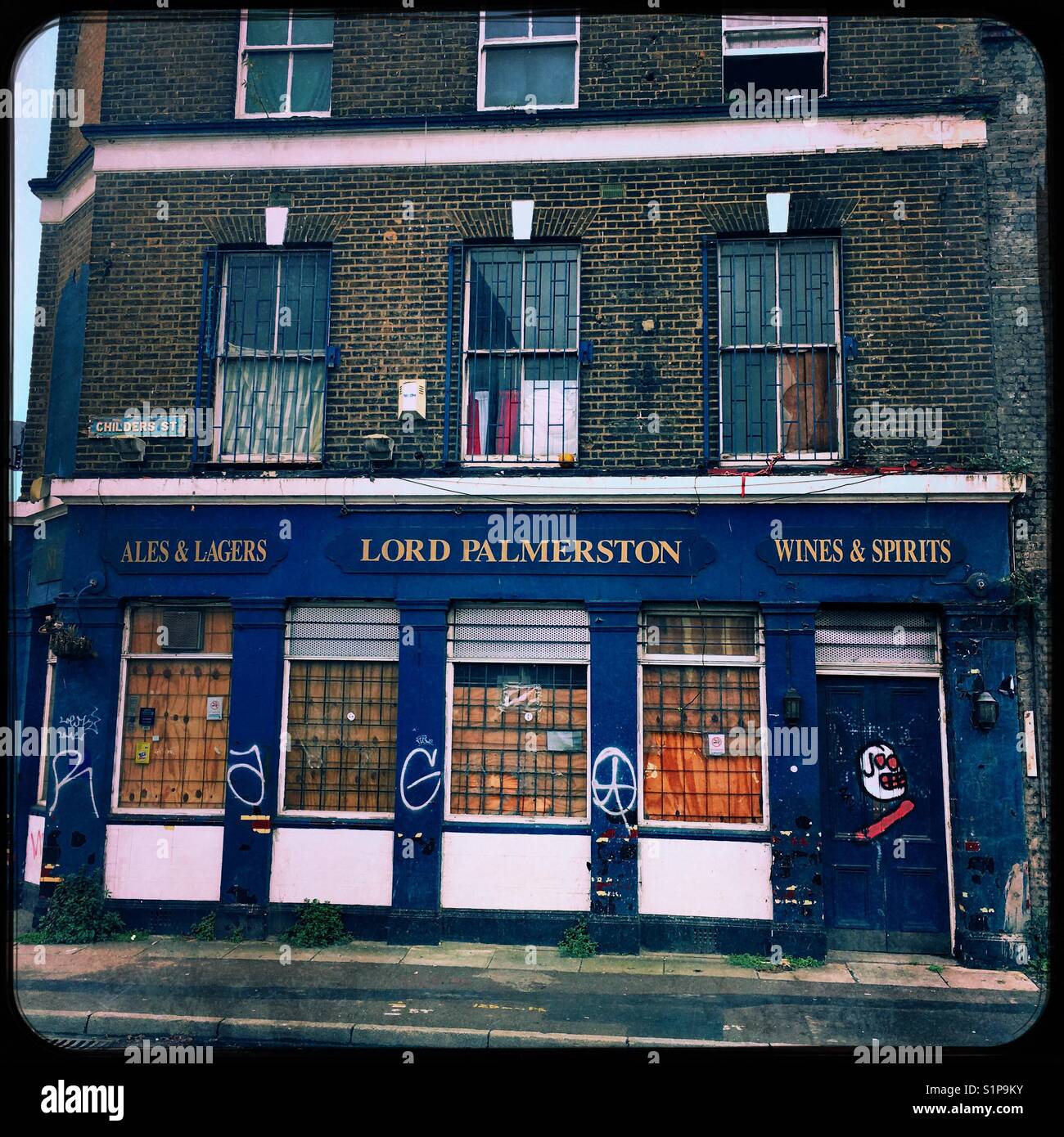 Derelict pub - Smartphone Captured Stock Image