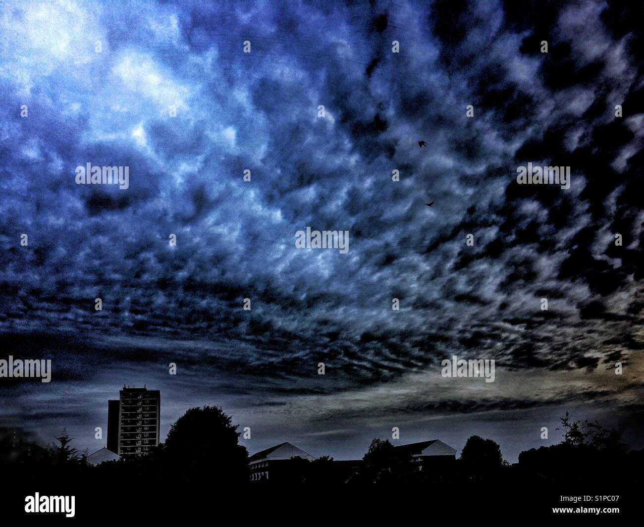 Dramatic urban dusk - Smartphone Captured Stock Image Dramatic urban dusk - Smartphone Captured Stock Image