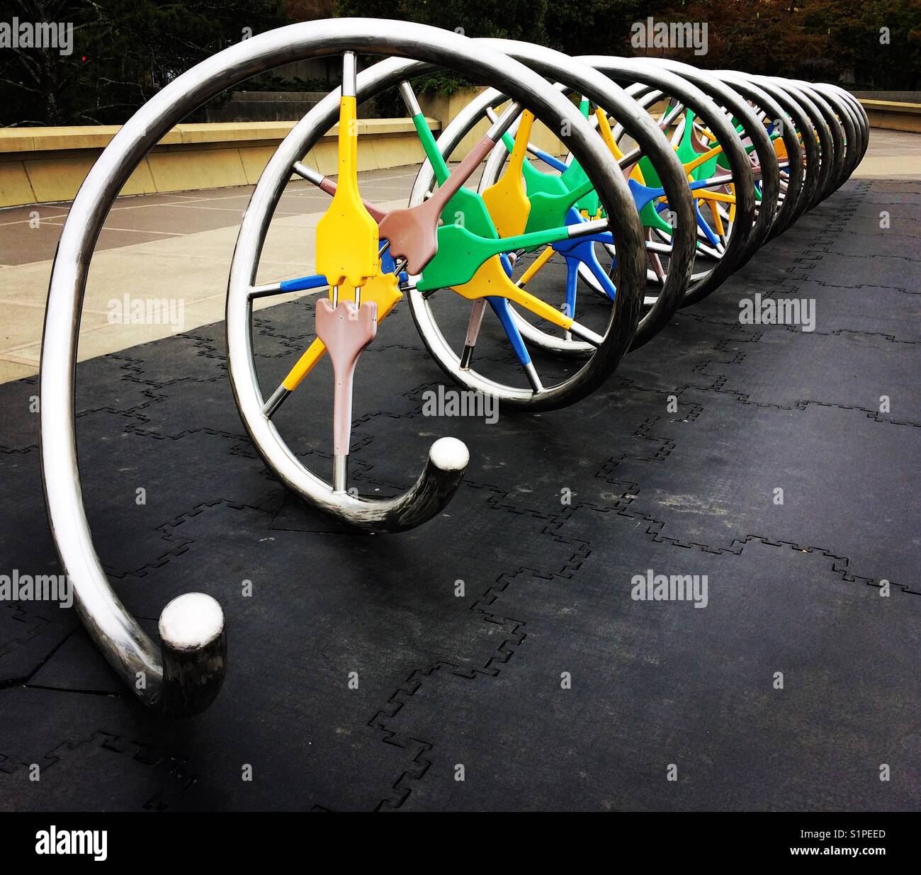 DNA model, Lawrence Hall of Science, University of California Berkeley - Smartphone Captured Stock Image