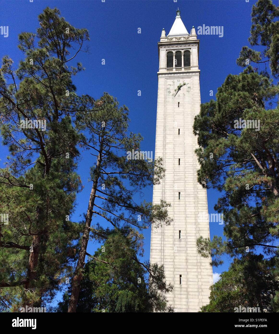 Sather Tower campanile, University of California, Berkeley - Smartphone Captured Stock Image