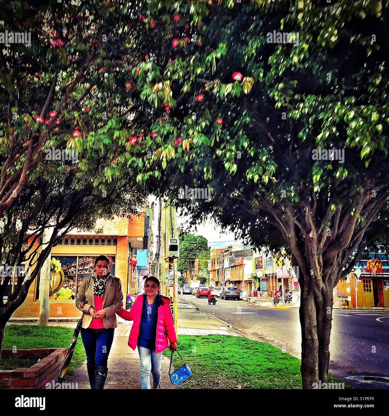 Street Bogotá - Smartphone Captured Stock Image