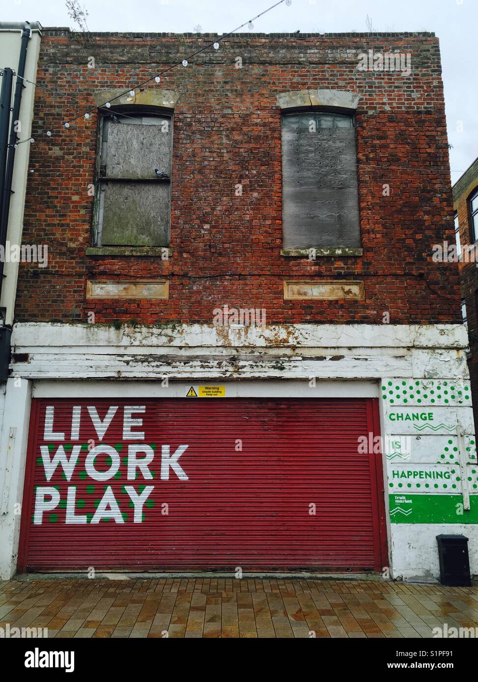 Live Work Play - Hull City of Culture - Smartphone Captured Stock Image