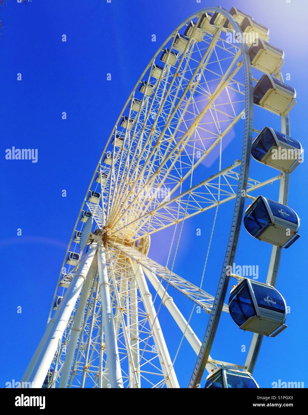 The sky wheel Ferris wheel on the boardwalk, Myrtle Beach, South