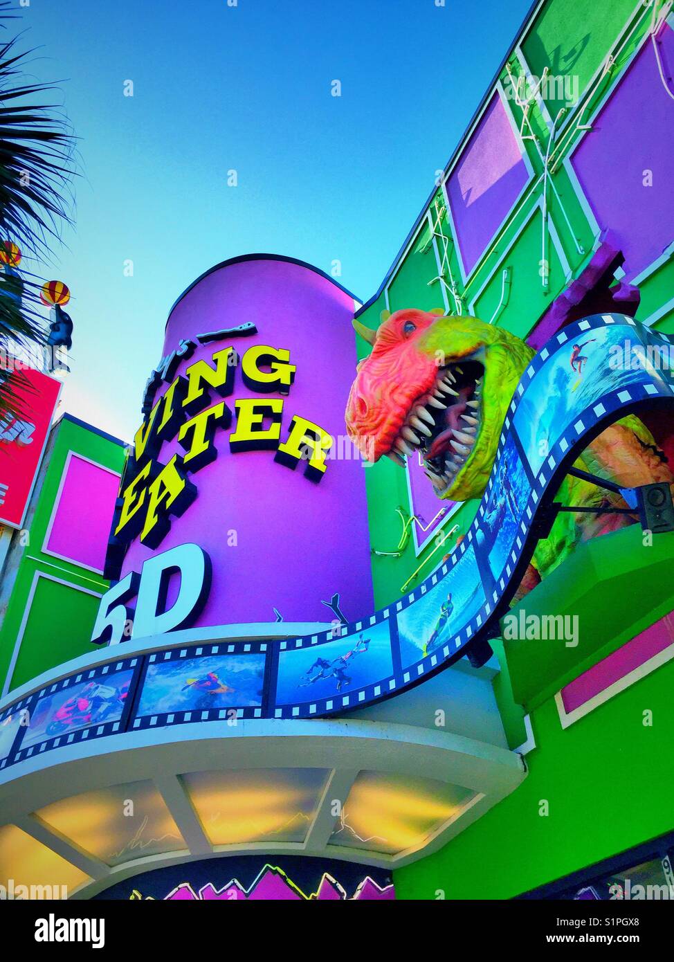 Ripleys believe it or not 5D theater, Myrtle Beach, South Carolina, USA - Smartphone Captured Stock Image