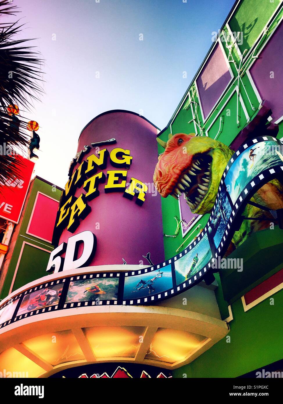 Ripleys believe it or not 5D theater, Myrtle Beach , South Carolina USA - Smartphone Captured Stock Image