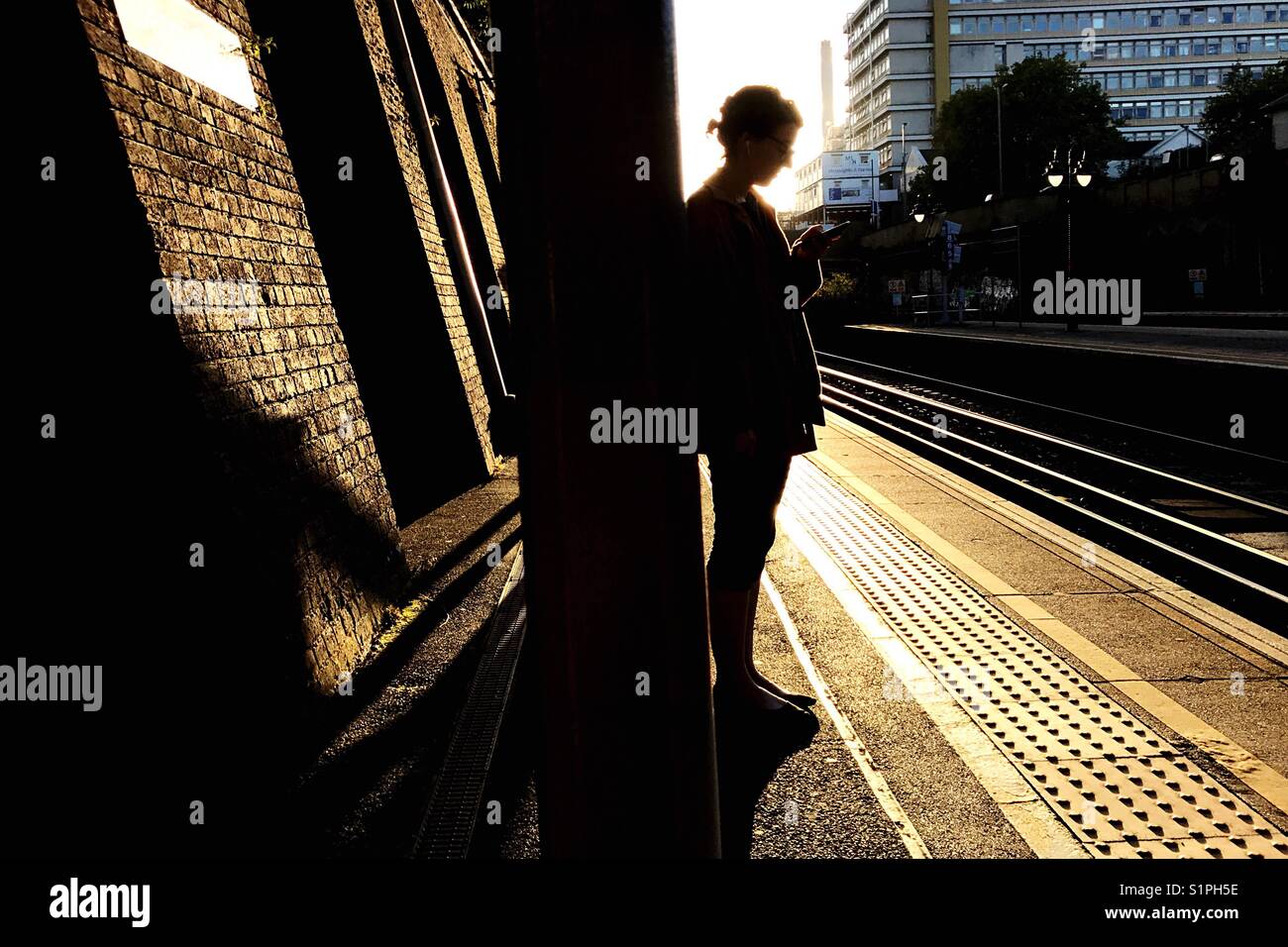 London train station Stock Photo