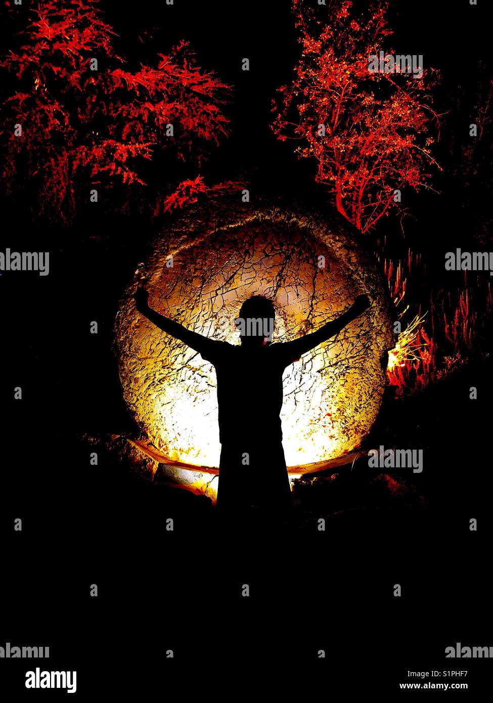 Here I am - Smartphone Captured Stock Image