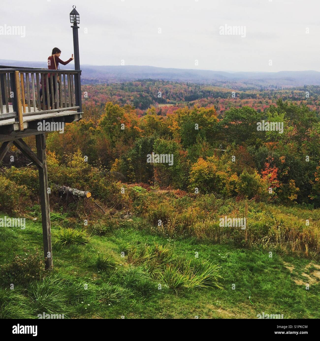 Hogback Mountain Scenic Overlook, Marlboro, Vermont Stock Photo