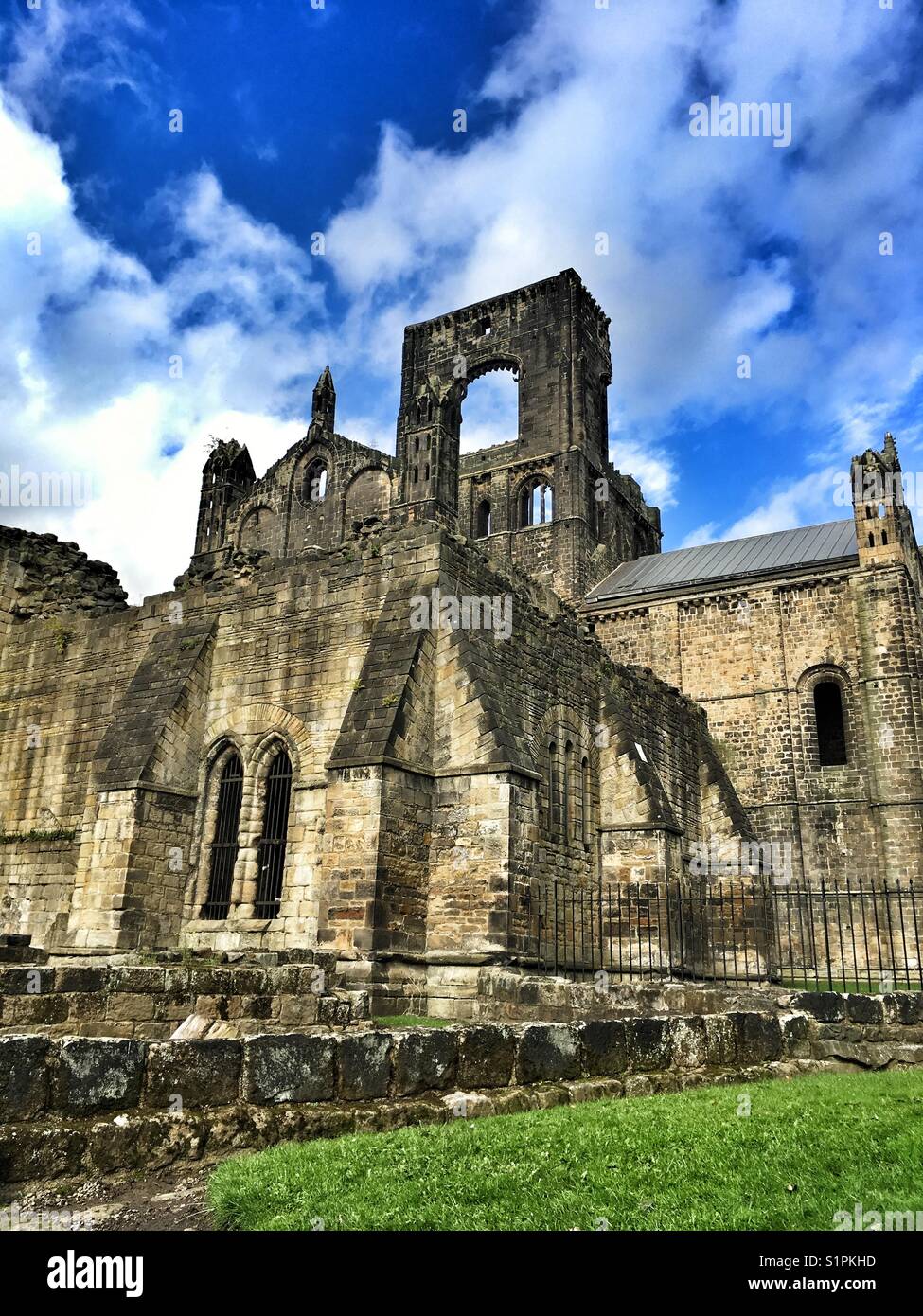 Kirkstall Abbey Leeds West Yorkshire - Smartphone Captured Stock Image