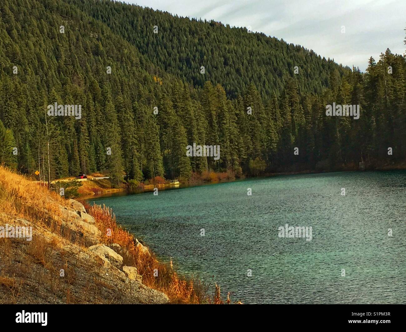 Olive Lake, Kootenay National Park, BC, Canada - Smartphone Captured Stock Image