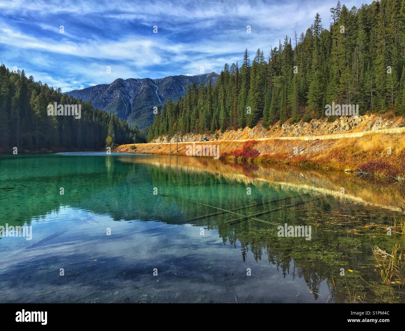 Olive Lake, Kootenay National Park, BC, Canada - Smartphone Captured Stock Image