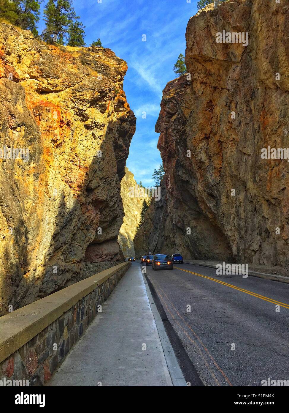 Sinclair Canyon, Radium, BC, Canada - Smartphone Captured Stock Image