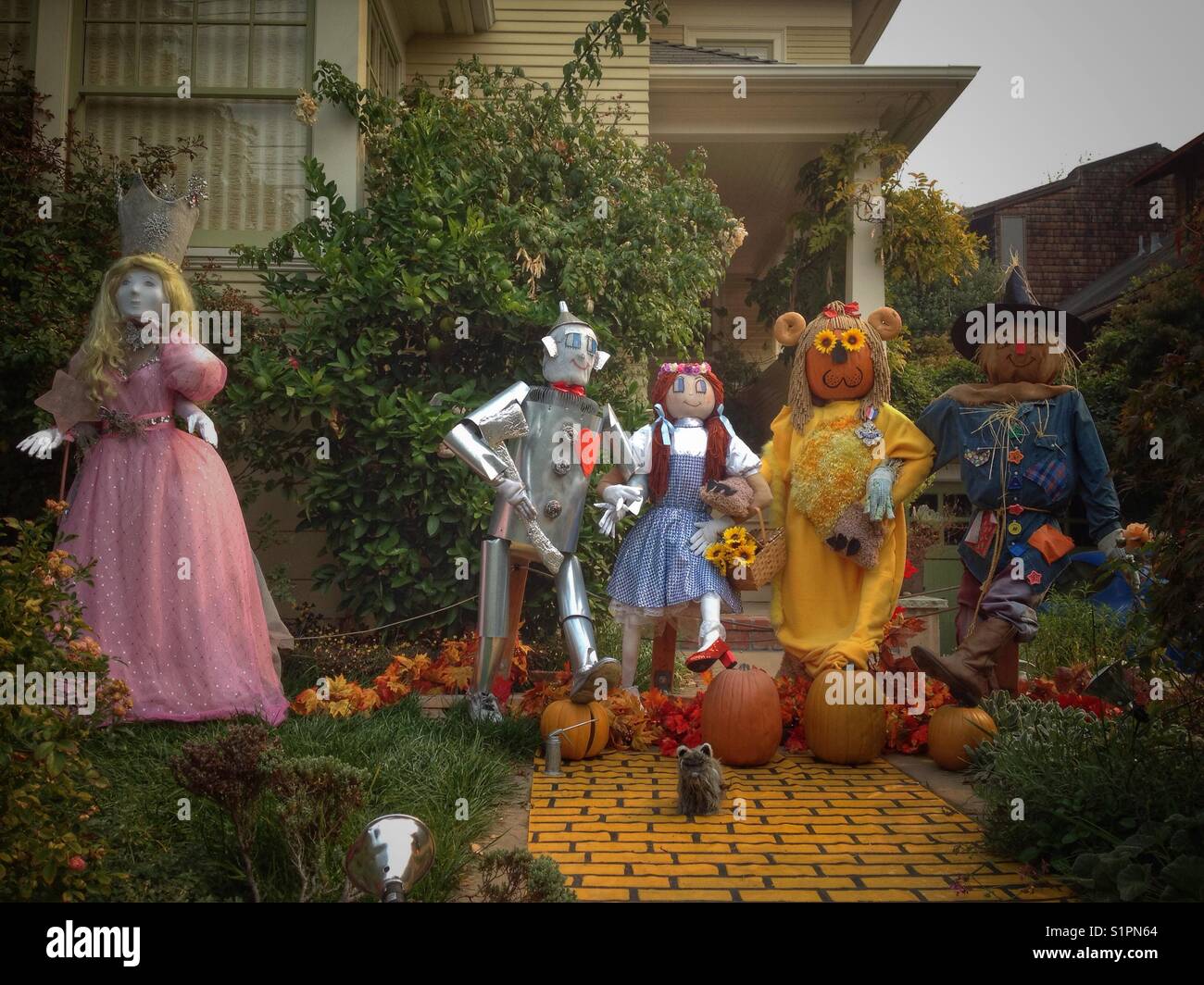 Neighborhood Halloween - Smartphone Captured Stock Image