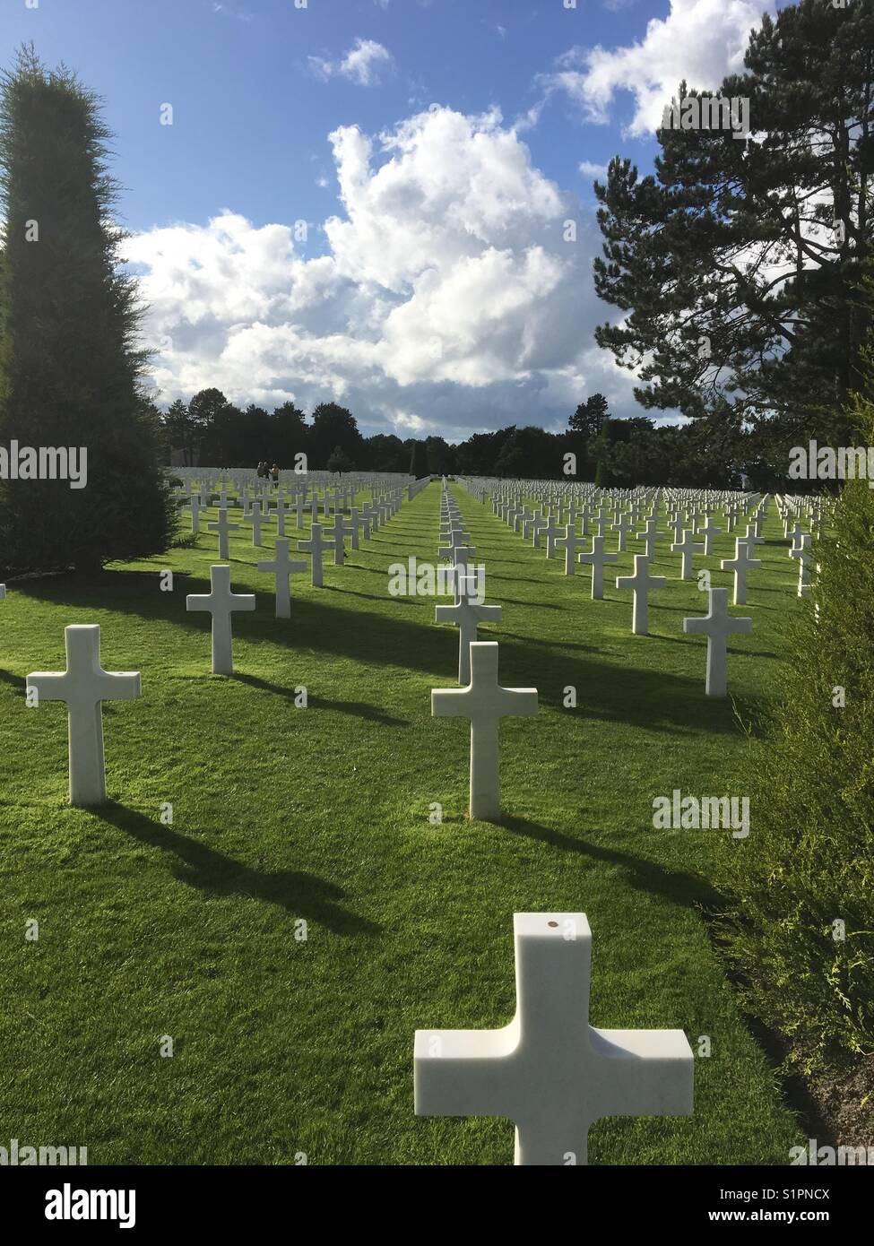 American Military Cemetery, Normandy, France - Smartphone Captured Stock Image