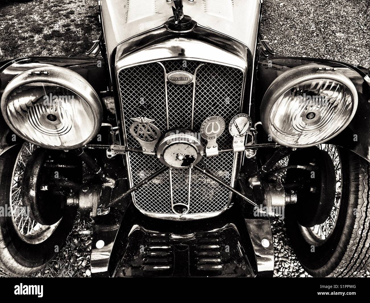 Wolseley Hornet Special vintage car - Smartphone Captured Stock Image