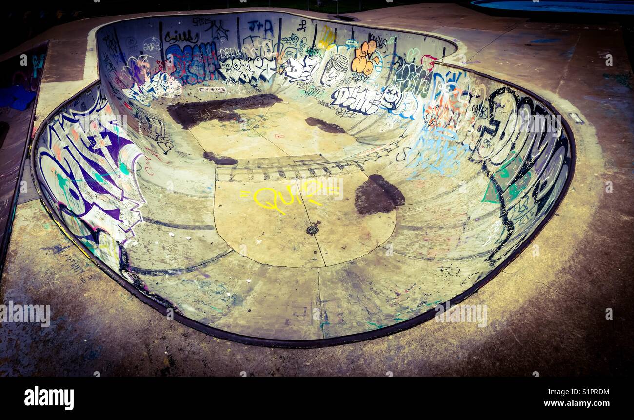 Skateboarding bowl - Smartphone Captured Stock Image