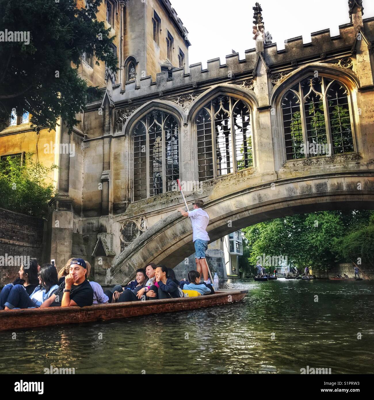 Bridge of Sighs, Cambridge, UK - Smartphone Captured Stock Image