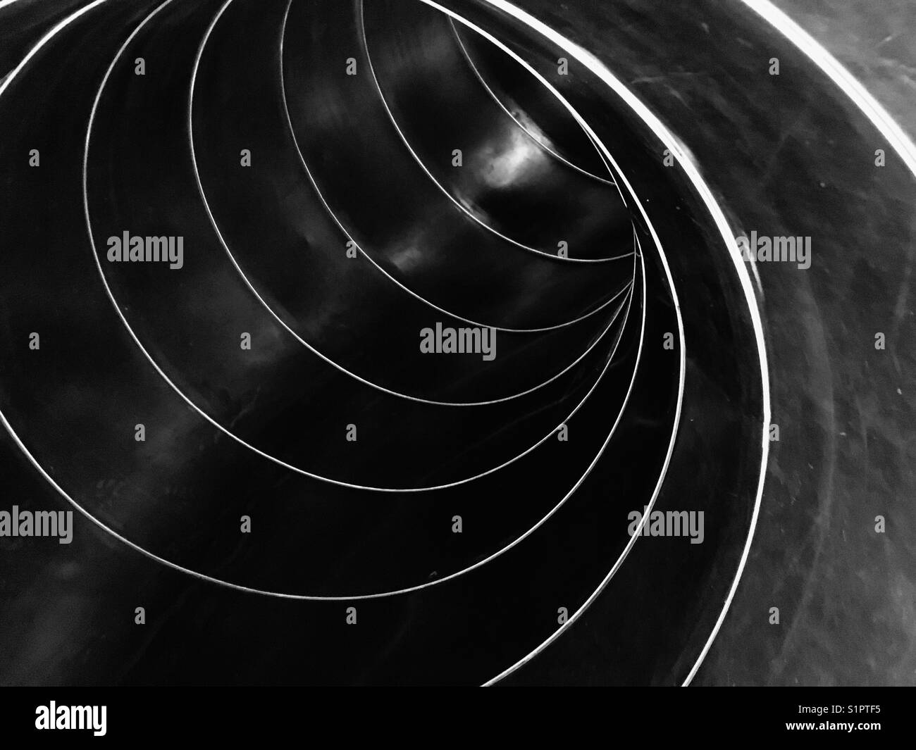 Curve in a tunnel slide Stock Photo Alamy