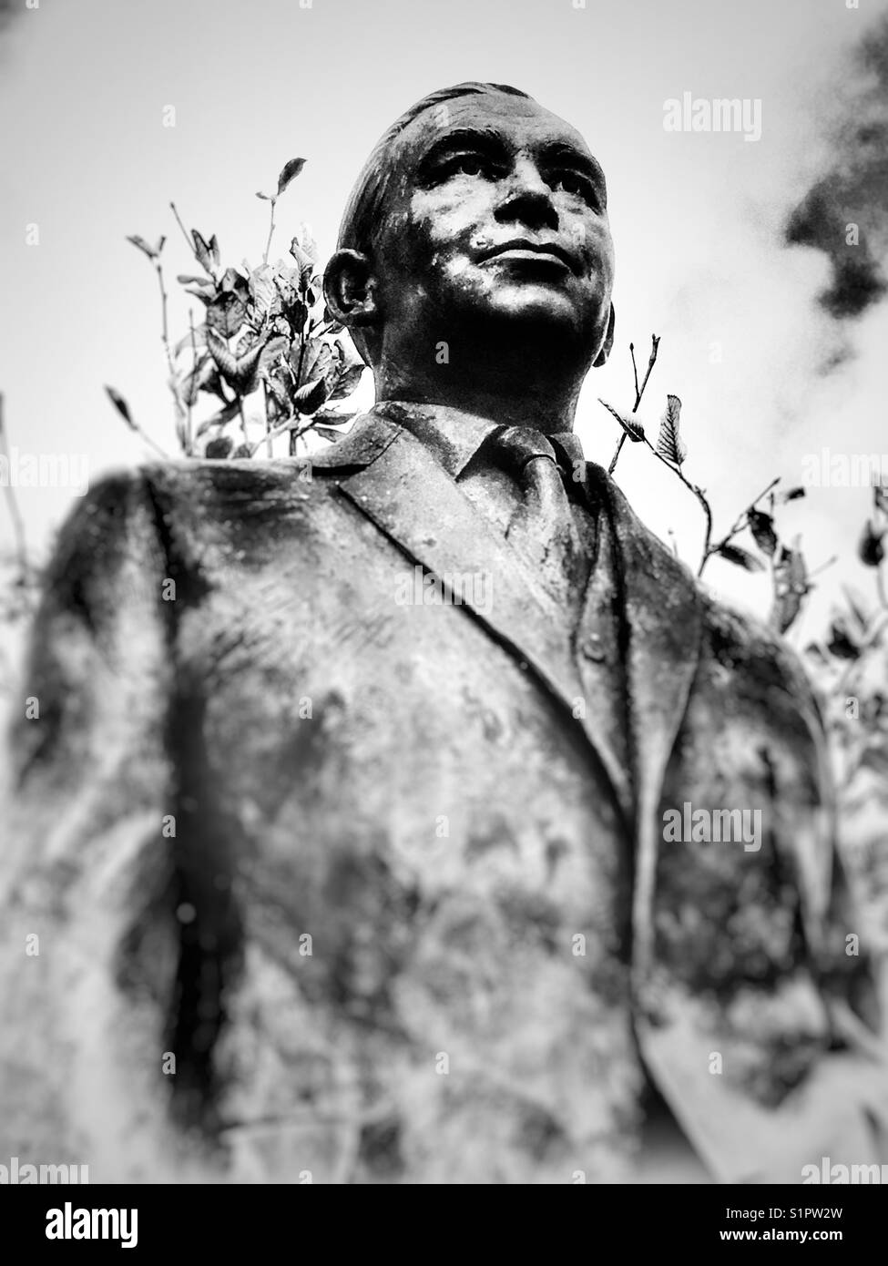 Sir Alf Ramsey World Cup winning manager, Portman Road, Ipswich, Suffolk, England. - Smartphone Captured Stock Image