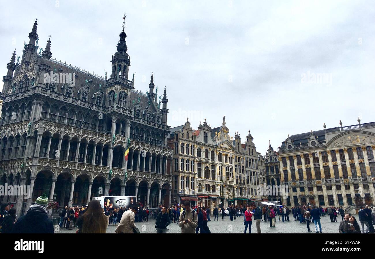 Brussels Grand Place Stock Photo