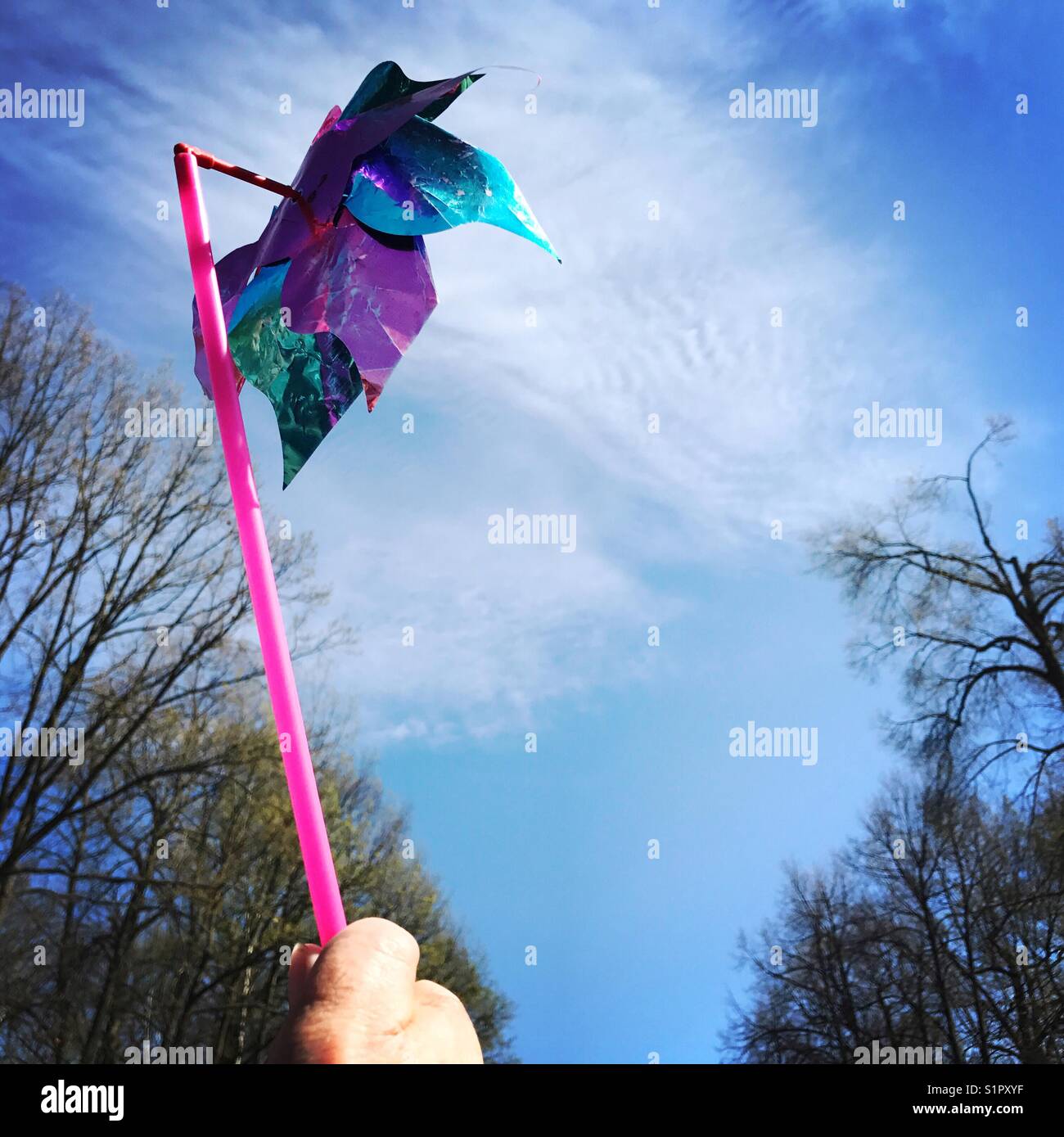 Toy pinwheel - Smartphone Captured Stock Image