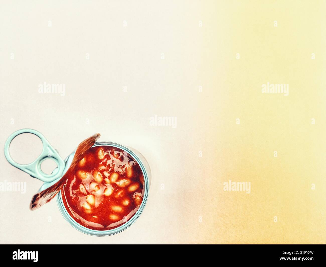 Baked beans - Smartphone Captured Stock Image