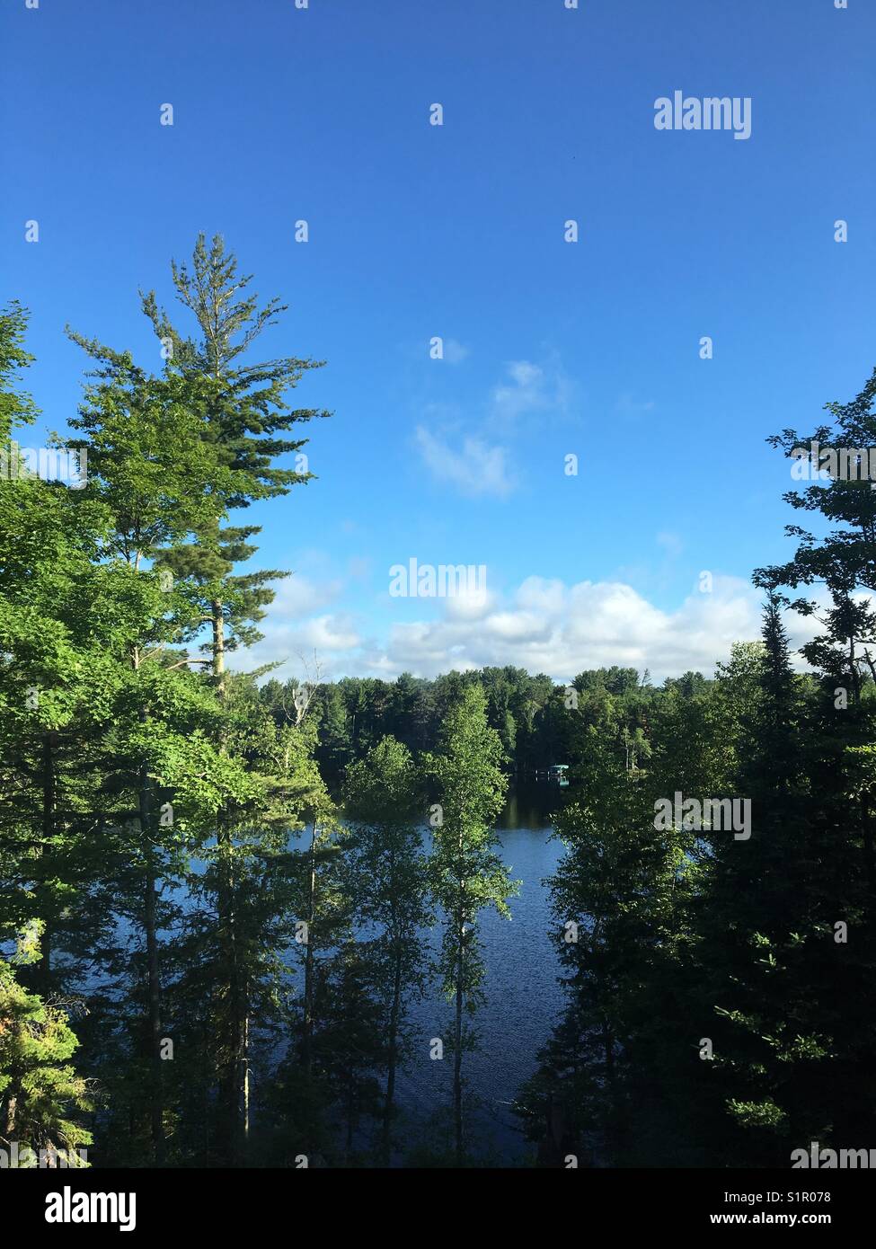 Spider Lake, Mercer, Wisconsin - Smartphone Captured Stock Image