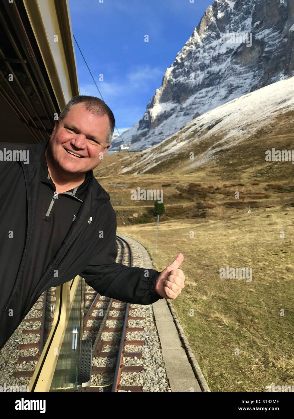 Train ride to the top - Smartphone Captured Stock Image