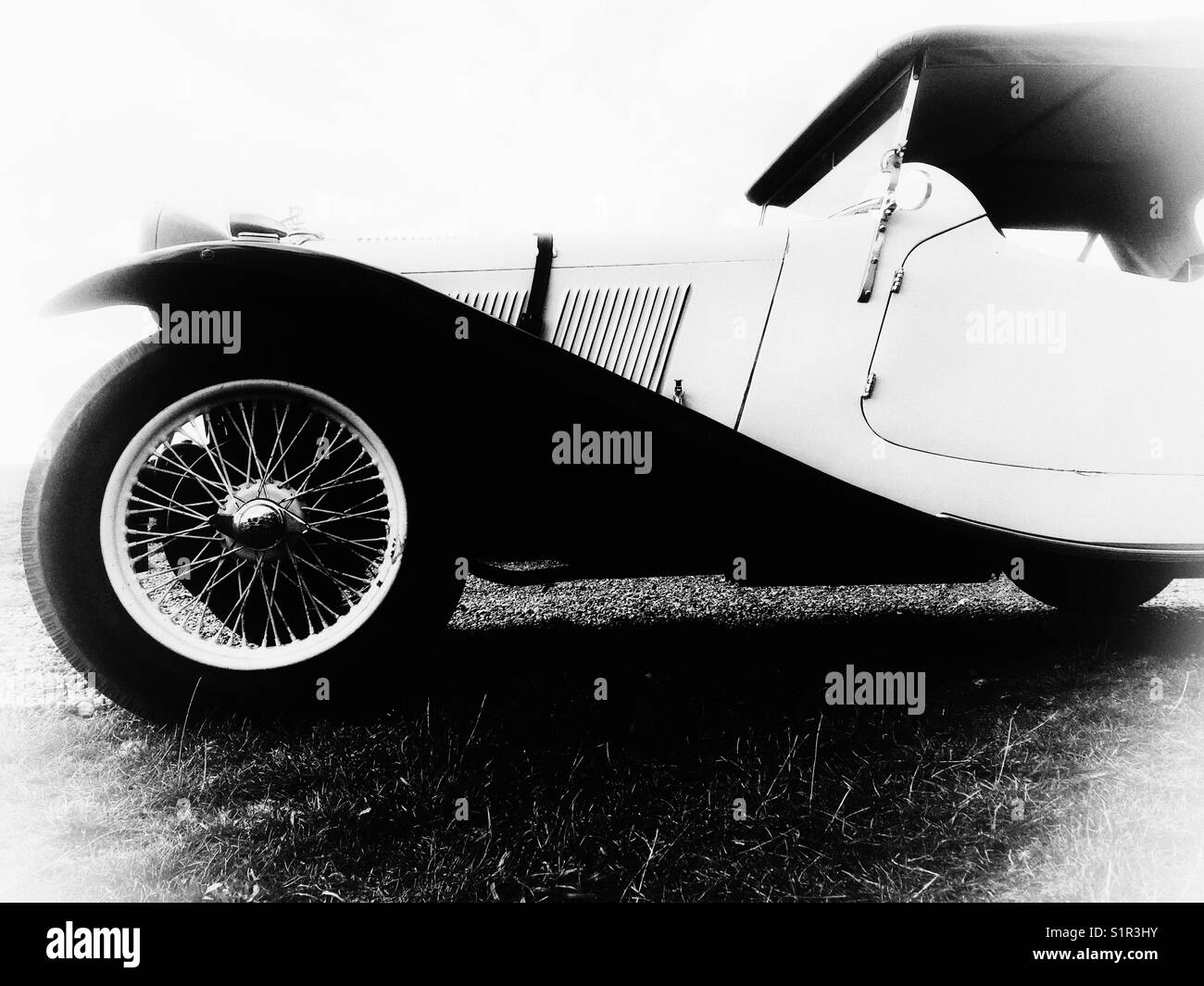 Wolseley Hornet Special vintage car - Smartphone Captured Stock Image