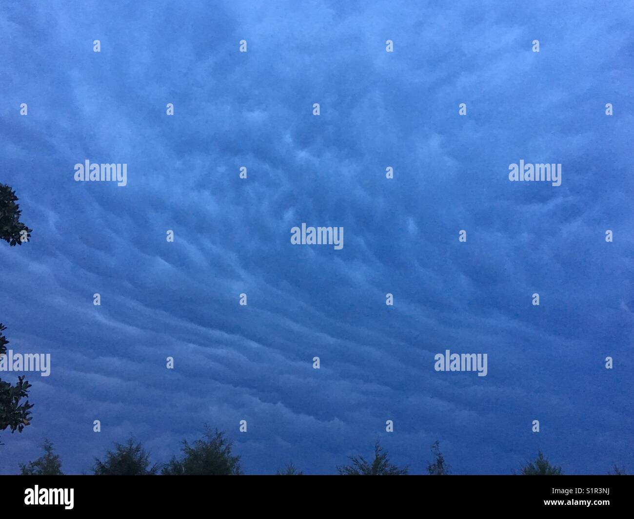 Swirling clouds Stock Photo